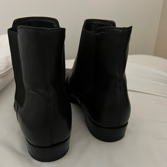 YSL / Saint Laurent WYATT CHELSEA BOOTS IN SMOOTH LEATHER size 47 - Picture 4 of 7